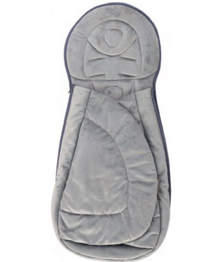 [256147] VOETENZAK, B-Comfort nest,3 in 1,grijs, universeel, omkeerbaar, autostoel/buggy/ wandelwagen/draagmand/relax, 37x75cm