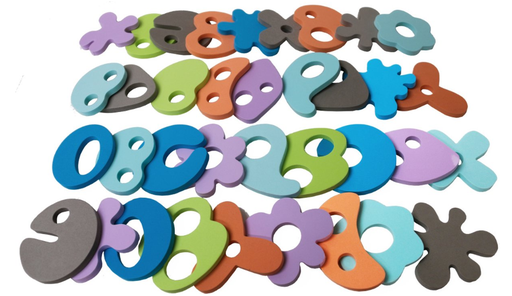 [275753] BADSPEELGOED, B-Bath Foam Shapes, multikleur, vanaf 6 maanden, foam, 36 stuks