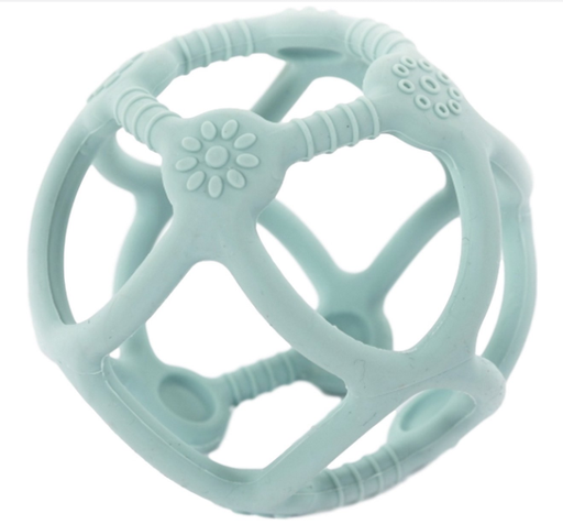 [381256] BAL, B-Ball Silicone, pastel blue, blauw, uni, siliconen, vanaf 4 maanden