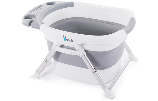 [381303] DOUCHEZIT, B-Foldable Shower Bath, grey/white, wit/grijs, uni, B 56cm, L 80cm, H min 32cm /max 43cm