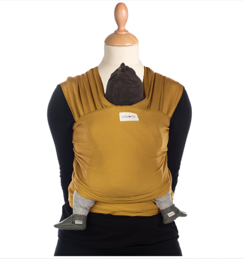 [403862] DRAAGDOEK, Organic, Tricot-Slen, amber gold, goud/geel, uni, M:one size, bio jersey