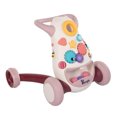 [430586] LOOPHULP, B-Walking Aid Jumpy, pink, roze, uni, kunststof, +muziek, +activities, vanaf 12 maanden
