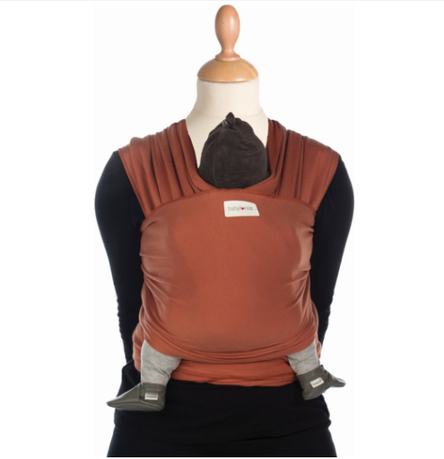[452272] DRAAGDOEK, Organic, Tricot-Slen, sierra brown, bruin, uni, M:one size, bio jersey