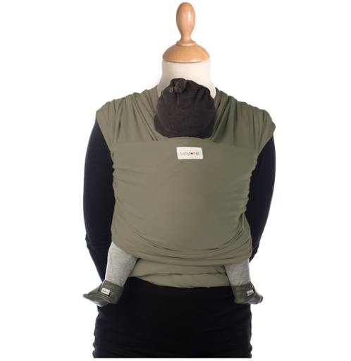 [452274] DRAAGDOEK, Bamboo, Tricot-Slen, khaki green, groen, uni, M:one size, bamboe
