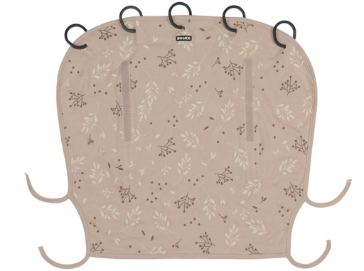 [458766] HUIFEL, Romantic Leaves Beige, Universal Cover, all over bloemen print, univ model, UV-bestendig, 2022