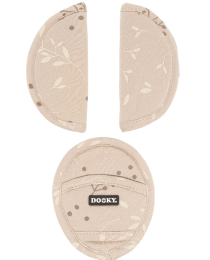[458775] GORDELBESCHERMER, Romantic Leaves Beige, Universal Seat Belt Pads, voor autostoel groep 0+, universeel model, 2022