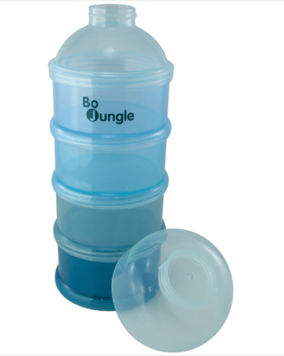 [470793] MELKPOEDERDOOSJE, B-Dose, classy blue, blauw, 4 compartiment(en)