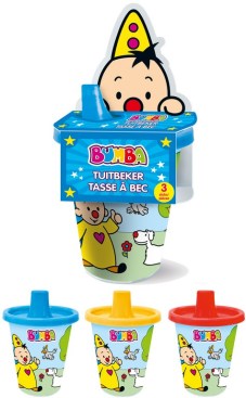 [252964] DRINKBEKER, Tuitbeker, Bumba, multikl, Bumba figuren, kunststof, drinktuit, 3 stuk(s)