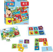[369869] Bumba | Gezelschapsspel 4 in 1 Puzzel/Domino/Memo en Lotto +24M