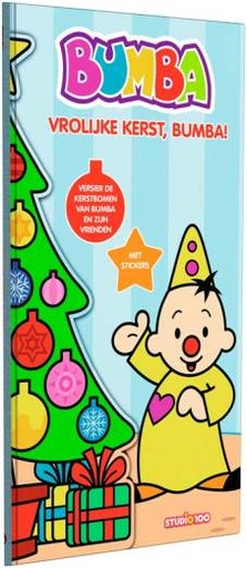 [374234] INTERACTIEF BOEK, Bumba kerstboek met stickers, Bumba, multikleur, karton, vanaf 12 maanden