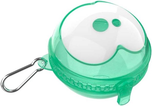 [401376] FRUITDOOS, Fruitfriends, Appel, neon green transparant, groen/transparant, uni/fruit met ogen, PVC, 10x10cm