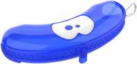 [401378] FRUITDOOS, Fruitfriends, Banaan, neon blue transparant, blauw/transparant, uni/fruit met ogen, PVC, 8.5x5x23cm