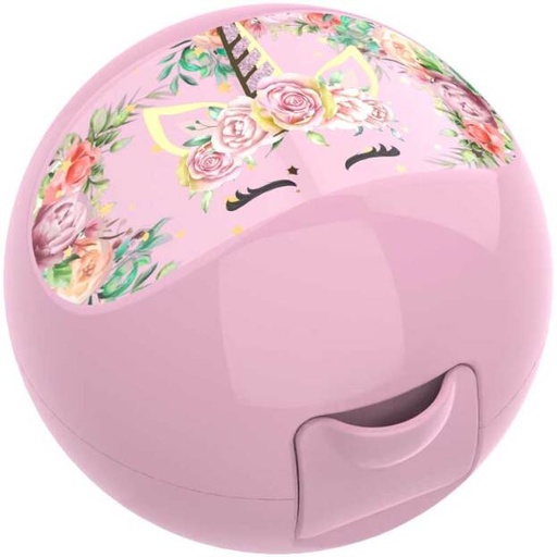[442538] Lunch Buddies | Fruitdoosje Unicorn Flower Appel Roze Ø100mm