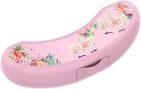 [442539] FRUITDOOS, Banaan, unicorn, roze, uni/bloemetjes en eenhoorngezichtje, PVC, Lunch Buddies,