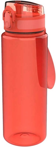 [442603] DRINKBEKER, 600 ml, Nature, red, rood, uni, waterfles ultra, PVC, deksel, 1 stuk(s)