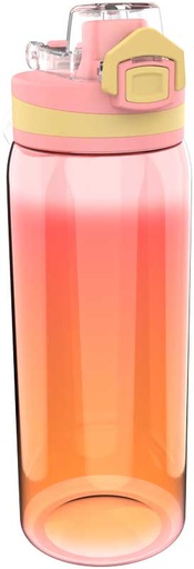 [458684] Lunch Buddies | Drinkfles Rainbow PVC Perzik/Geel 600ml