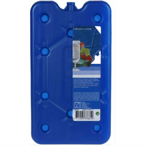 [69556] KOELELEMENT, 25 x 14 x 1.5 cm, blauw, HDPE, 400 g, plat, diepvriesbestendig, herbruikbaar, 1 stuk(s)
