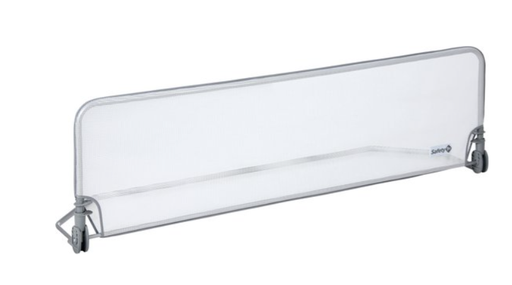 [246159] BEDHEK, bedrail, grijs/wit, voor 1-pers. bed, nylon, L 150cm/H45 cm, geschikt vr matrasdikte 9 - 26 cm, 180°neerklapbaar