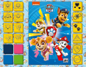 [440860] STEMPEL MET INKT, Paw Patrol, Stamping Fun, multikleur, Paw Patrol figuur, incl stempelkussen