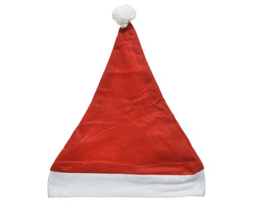 [44031] KERSTMUTS, 29 x 40 cm, wit/rood, uni, voor kind/volwassene