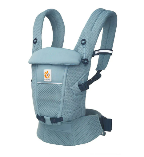 [428779] BABYBUIDEL, Adapt Soft Flex Mesh, slate blue, 3.2 kg tot 20.4 kg, positie buik/heup/rug/M houding