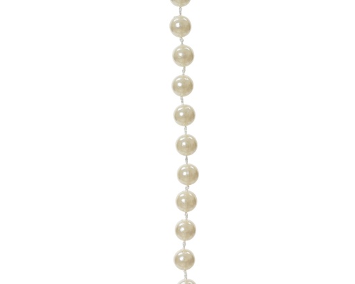 [205615] SLINGER, kralenketting, 0.8 cm x 10 m, crème, uni, plastic, glans, 1 stuk(s), per koker