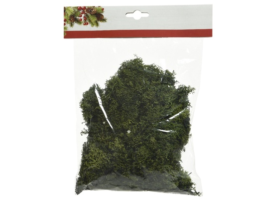 [367912] DECORATIEVE VULLING, Tillandsia, mos, groen, 100 g, voor kerststallen, per zakje