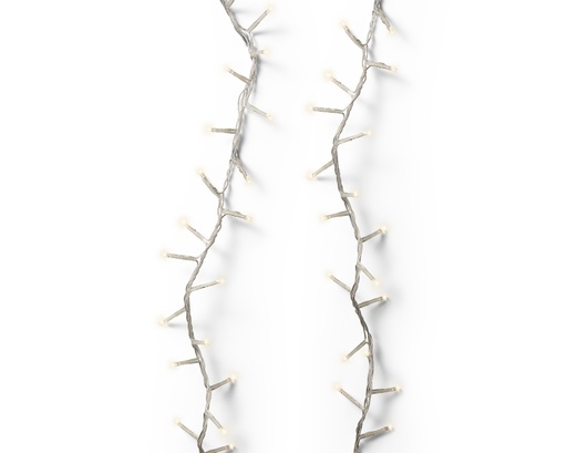 [393438] VERLICHTING, Compact Twinkle, outdoor, 1500 leds: warm wit, transparant snoer, 34 m + 5 m aanloopsnoer, 8 functies