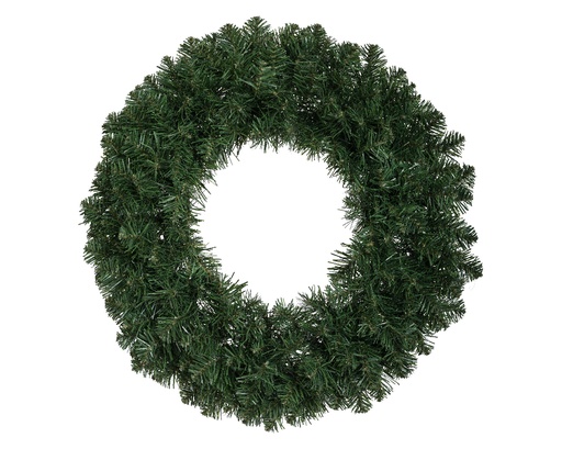 [394694] KRANS, Imperial, dia 60 x H 10 cm, groen, pvc, 200 takjes, outdoor, 1 stuk(s)