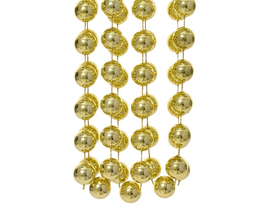 [412152] SLINGER, kralenketting XL, 1.4 cm x 5 m, licht goud, uni, plastic, 1 stuk(s), per koker