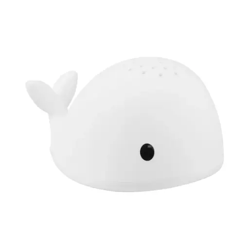 [446480] NACHTLAMP MET PROJECTIE, Moby, wit, uni, walvis, in siliconen, aanpasbare lichtintensiteit