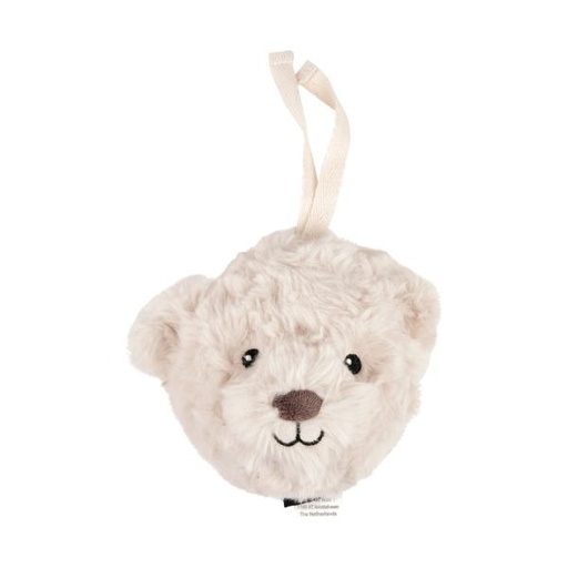 [473647] SLAAPKNUFFEL, Lou, beige, Comforter on the go ecru, kop teddybeer, textiel, +muziek, vanaf 0 maand