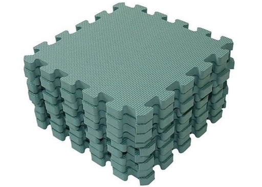 [394451] PUZZELMAT, Speelmat, groen, uni, kunststof, vanaf 0 maand