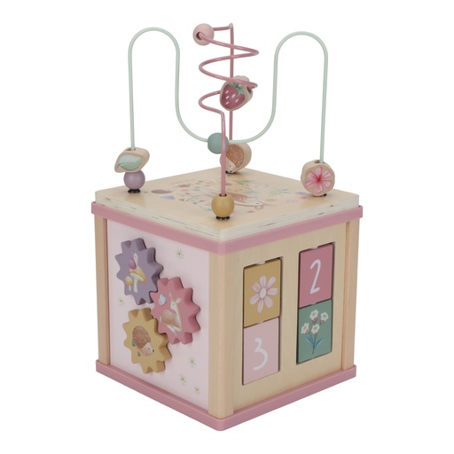[490639] Little Dutch | Activiteitenkubus Fairy Garden Hout Roze +18m