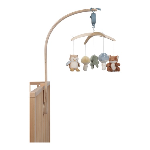 [490587] Little Dutch | Muziekmobiel Forest Friends Hout Blauw +0m