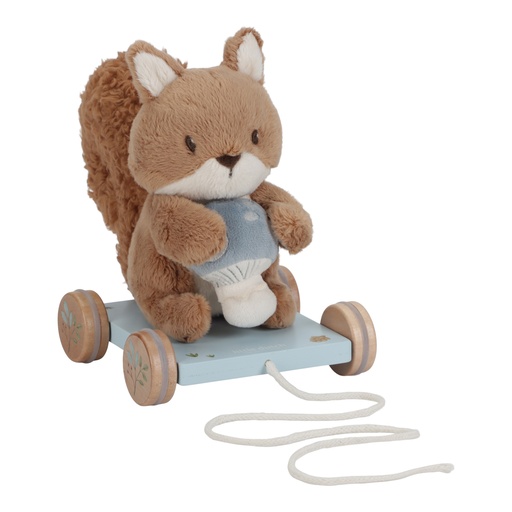 [490623] Little Dutch | Trekfiguur Forest Friends Eekhoorn Blauw +0m