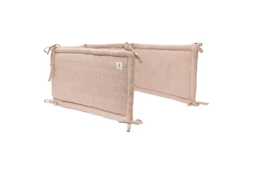 [471004] TOCHTKUSSEN, Grain Knit wild roze, 35x180cm, aom graan in tricot/uni in fleece, linten, 23-24