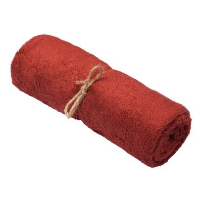 [398354] HANDDOEK, Timboo, Large, rosewood, rood/roze, uni, bamboe, 74x110cm, 90% bamboe/10% polyester, 1 stuk(s)