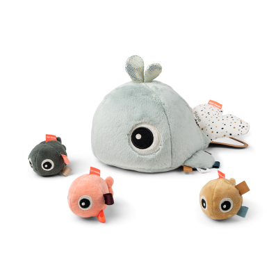 [408712] Done By Deer | Activiteitenknuffel Hide & Seek Activity Toy Wally Blue +6M