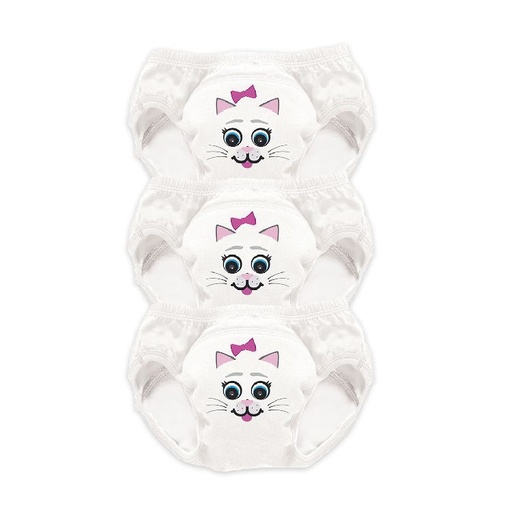 [500690] My Carry Potty | Oefenbroekje Kat My Little Training Pants Wit 18-24m 3-pack