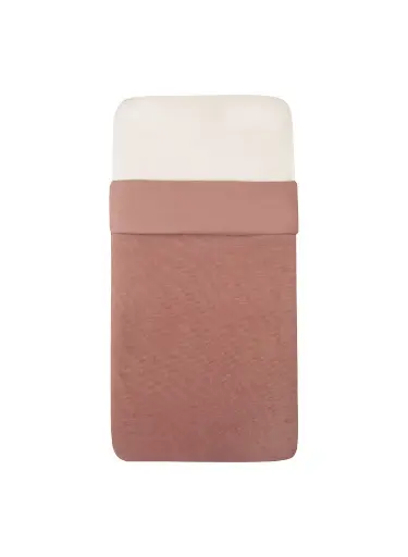 [502170] Witlof for Kids | Deken Velvet Rib Dusty Pink Tuck-Inn 40x80cm