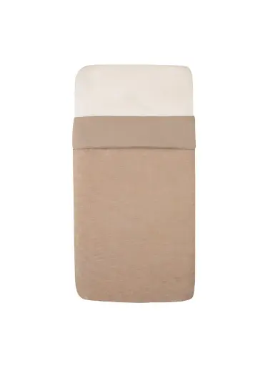 [502179] Witlof for Kids | Deken Velvet Rib Urban Taupe Tuck-Inn 60x120cm 