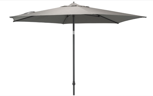 [378694] 4SO | Parasol Azzurro Charcoal 195g/m² Doek:100% Solefin UFP 50+ Verstelb in Hoogte en 2 Richtingen Ø300cm