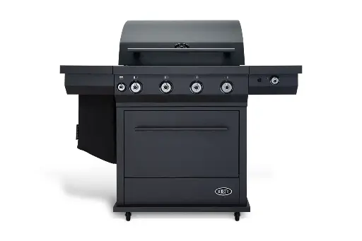 [502739] BARBECUE, Maggiore, gas, antraciet, zwart, rvs/gepoedercoat, gietijzeren bakplaat, 2 grillroosters, 6 branders