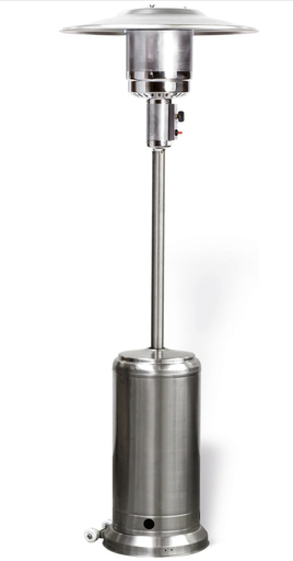 [502753] TERRASVERWARMER, heater, zilver, rvs, 81 x 221 cm, gas, 12000 W