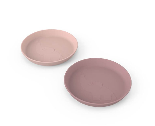 [430249] PLAT BORD, Kiddish Plate 2-pack, Elphee, powder, PP, afdruk van Elphee de olifant op de bodem van de kom, 2 stuk(s), 2024