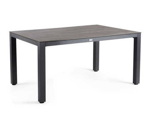 [426594] TAFEL, Briga, eettafel, 180 x 100 x 73 cm, charcoal/forest grey, zwart/grijs, aluminium frame, tafelblad: Trespa