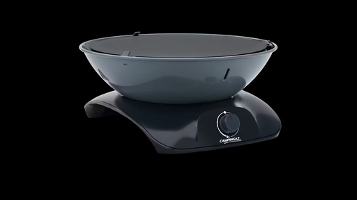 [475225] BARBECUE, 360 Grill CV, gas, antraciet, zwart/grijs, dia 16 x H 35 cm, 2.2 kW/u, 1 brander, tafelbarbecue, met opbergtas