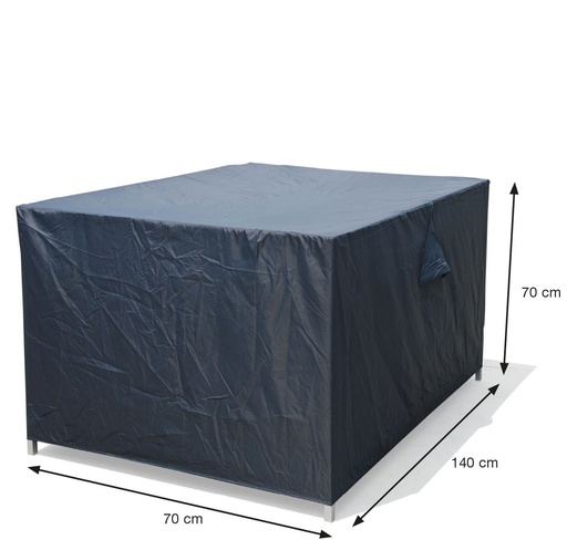 [270208] AFDEKHOES, Coverit, voor loungeset, 140 x 70 x 70 cm, grijs, uni, polyester, waterafstotend, elastieken hoeken