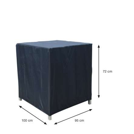 [311946] AFDEKHOES, Coverit, voor loungestoel, 100 x 95 x 72 cm, grijs, uni, polyester, waterafstotend, elastieken hoeken